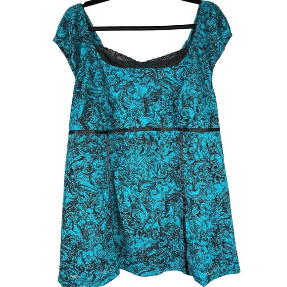 Lane Bryant Lace Overlay Blouse Size 18 NWT - Picture 1 of 7